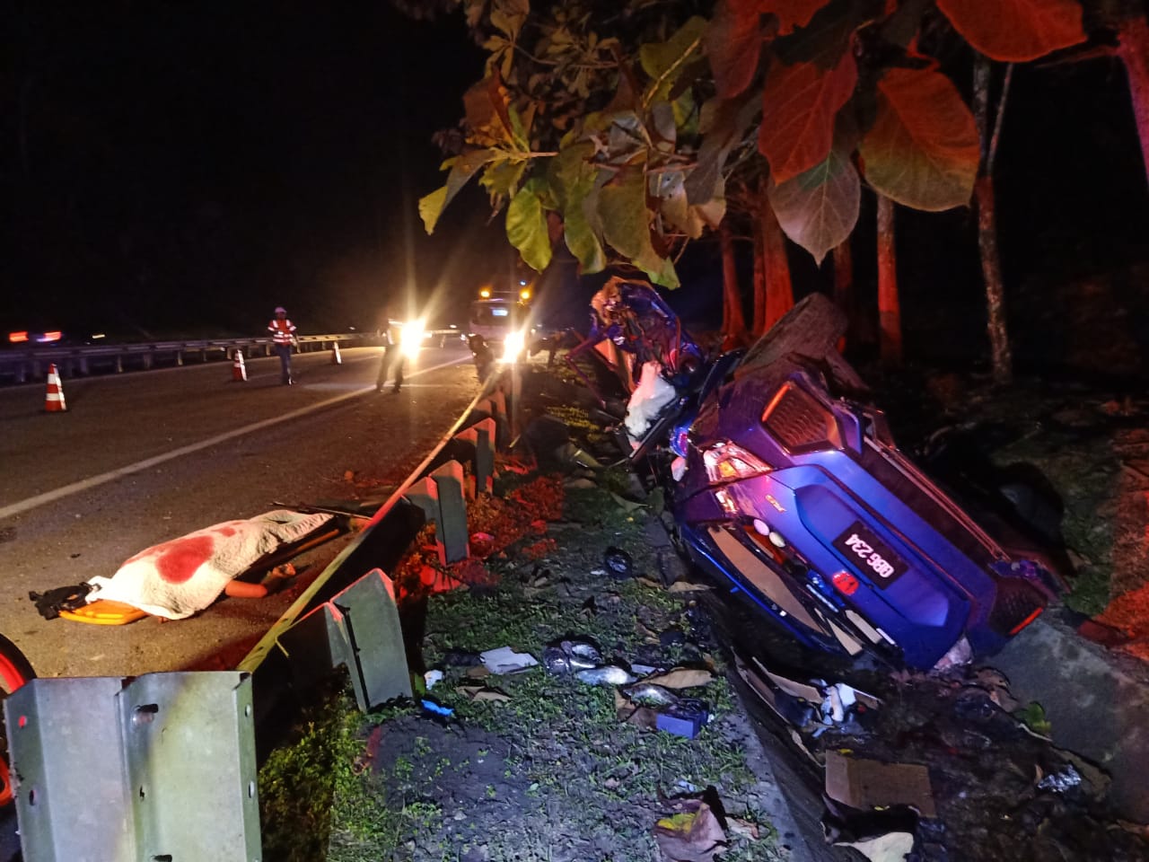 Lelaki Maut Kereta Dipandu Terbabas Langgar Ular Mg Perak 2449