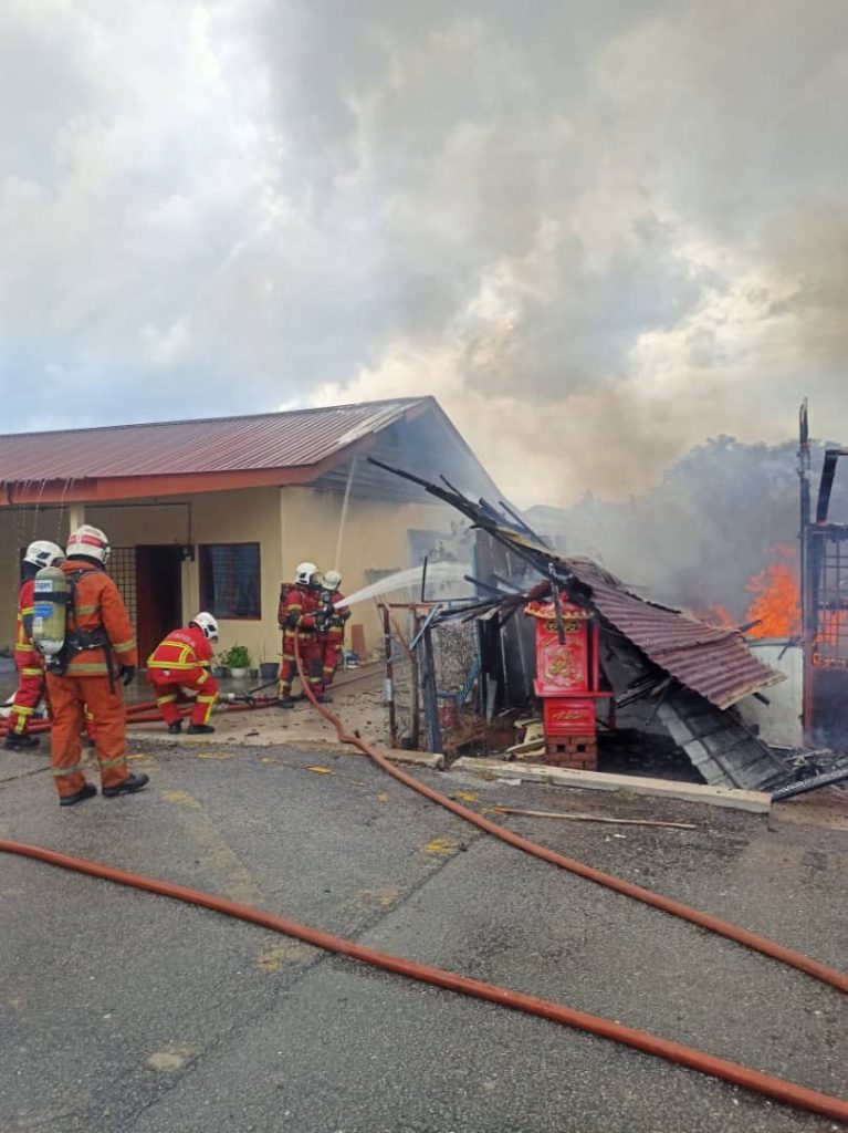 Sembilan rumah musnah terbakar di Kamunting, tiada mangsa terlibat