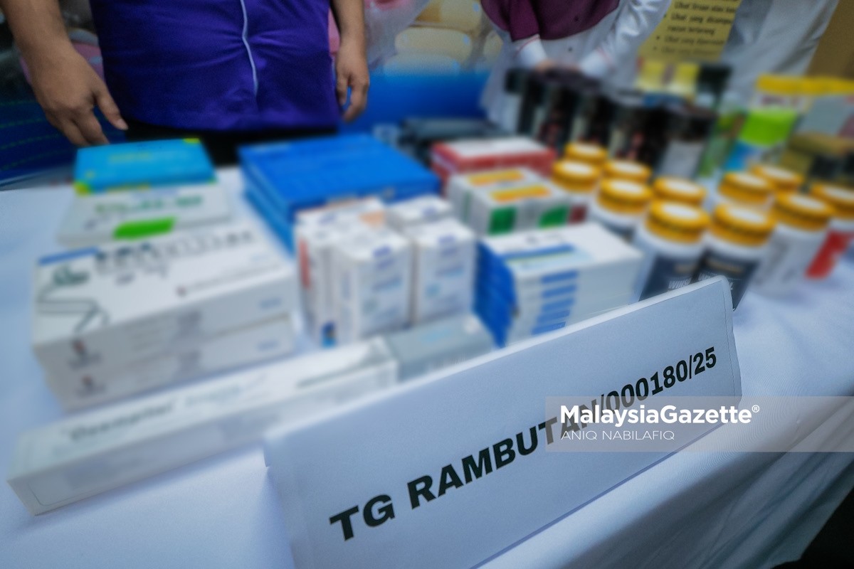 Ubat Steroid anabolik antara produk tidak berdaftar bernilai RM2.06 dirampas Mohd Zawawi operasi