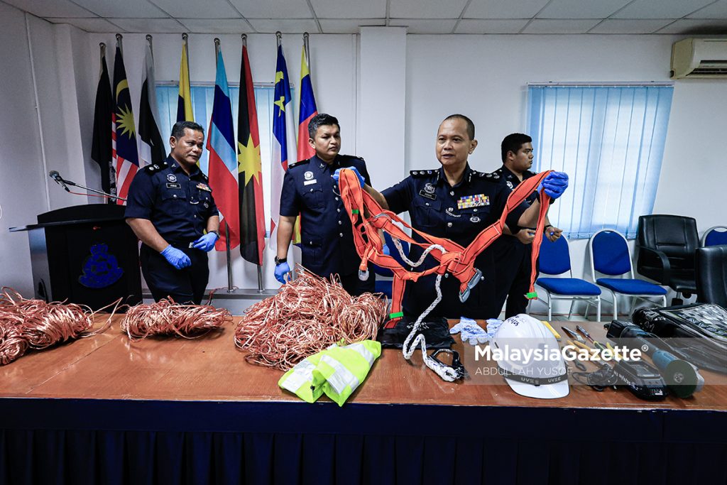 Bekas banduan dicekup curi kabel