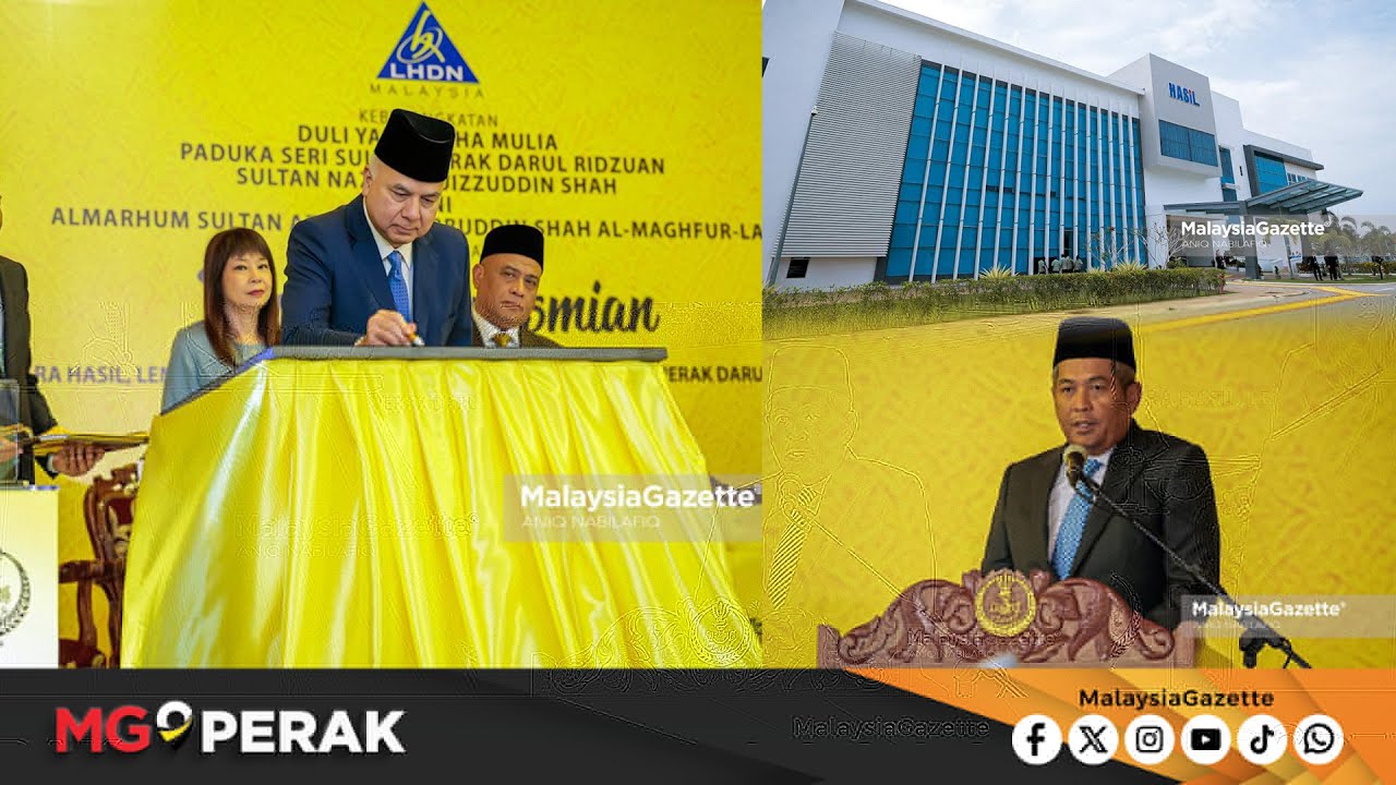 MGPerak: Sultan Nazrin Rasmi Menara LHDN Teluk Intan - MG Perak
