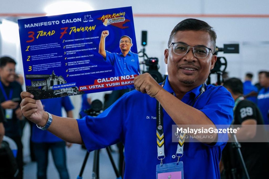 Manifesto Ustaz Yusri PRK Ayer Kuning Calon BN Ayer Kuning • Tawaran PRK Ayer Kuning 2024 • Pelan Perak Sejahtera 2030 • Ustaz Yusri Bakir • Manifesto PRK Ayer Kuning BN • TVET Ayer Kuning • Program Rahmah Tapah • Infrastruktur kampung • Geran usahawan kecil • Ekonomi tempatan Ayer Kuning