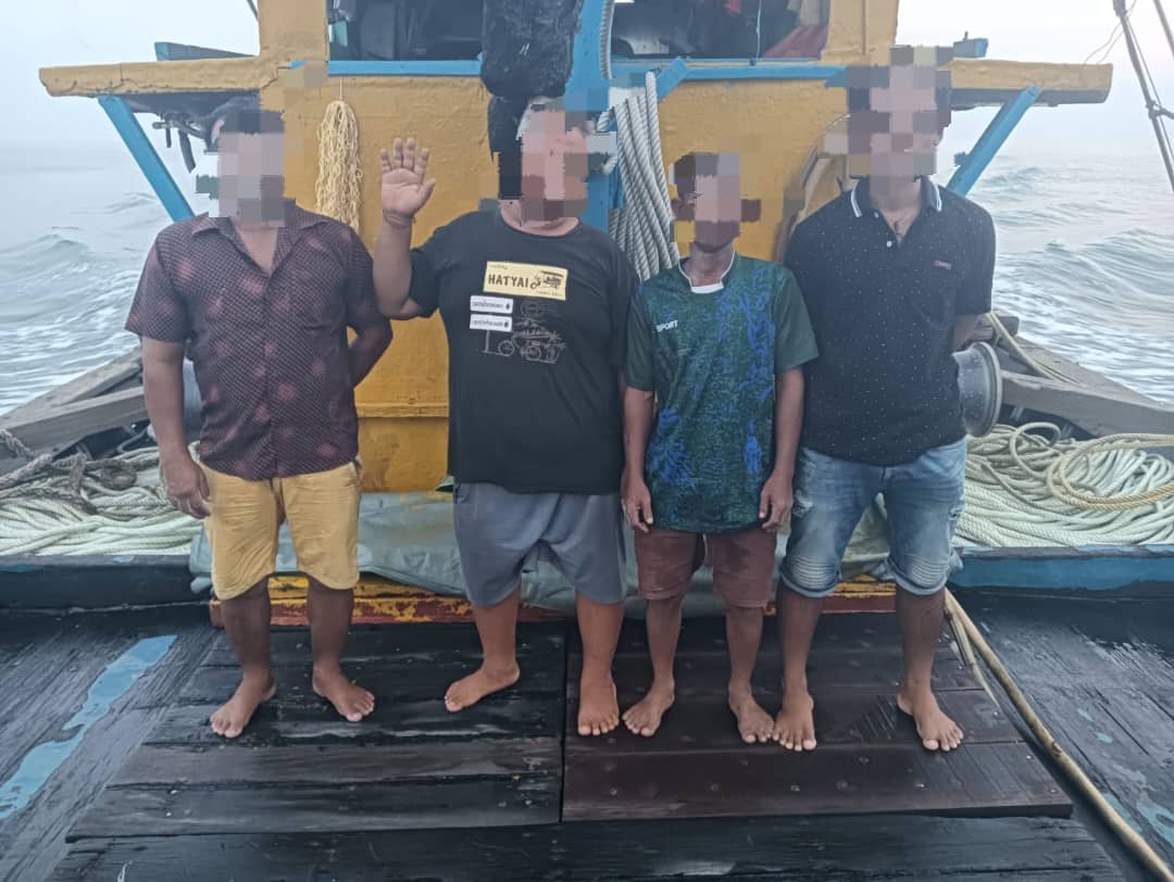Maritim tahan tekong, awak-awak warga Myanmar - MG Perak