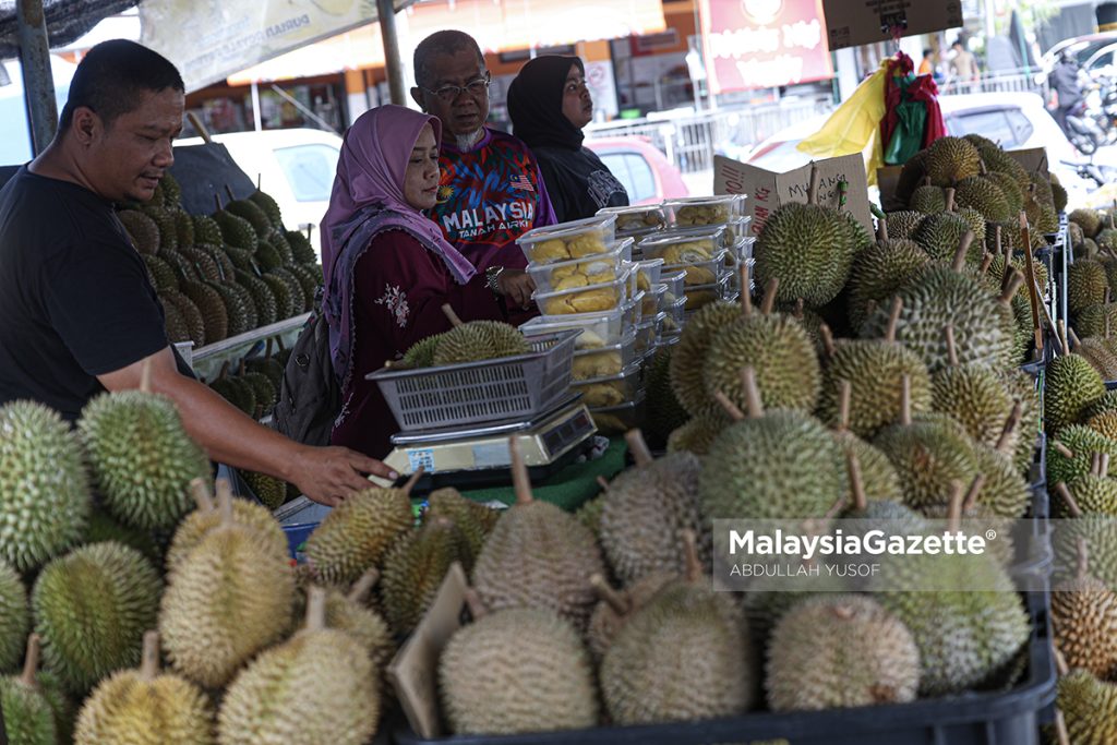 Durian Petron Ipoh tawar 'waranti', jadi tumpuan peminat 'raja buah'