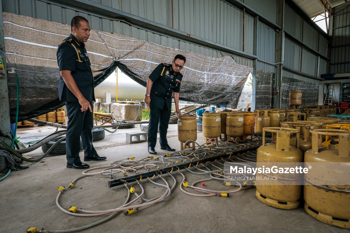 KPDN Perak rampas tong gas LPG penyelewengan gas bersubsidi, stor haram LPG Perak, aktiviti decanting gas, Ops Gasak 2025, tong gas LPG subsidi, serbuan KPDN Batu Gajah, Akta Kawalan Bekalan 1961