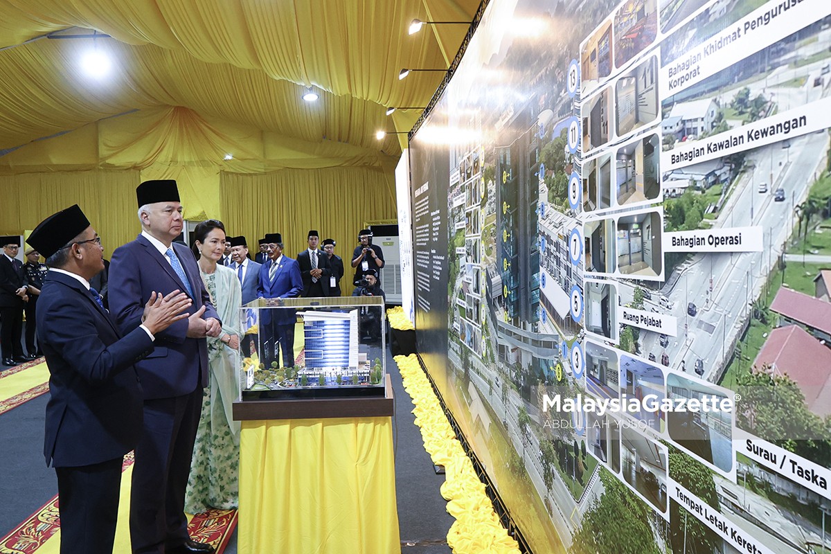 Focus keyphrase: Menara Air Perak Sultan Nazrin Muizzuddin Shah, Lembaga Air Perak, perasmian bangunan baharu, ibu pejabat LAP, Saarani Mohamad, infrastruktur Perak, pembangunan Ipoh