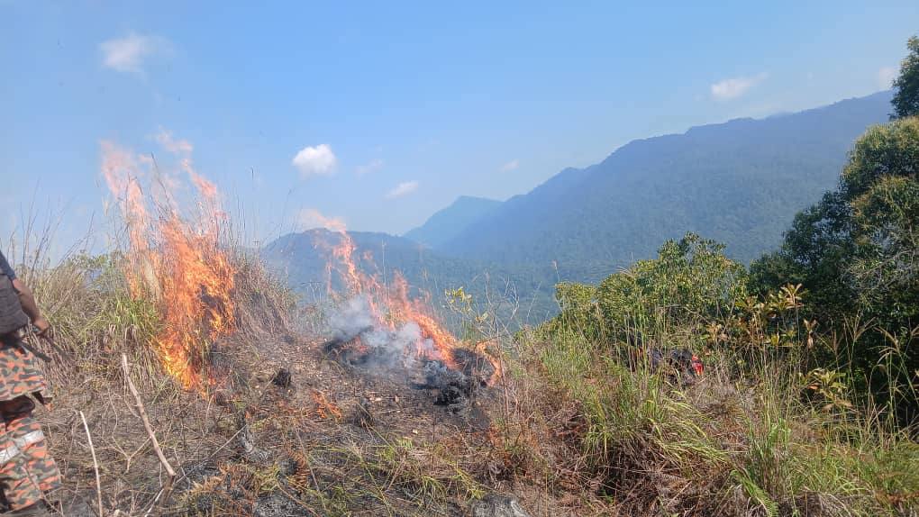 Kebakaran hutan Bukit Berekeh Bomba Perak, JBPM Perak, kebakaran hutan Sungai Siput, kebakaran Bukit Berekeh, pemadaman kebakaran hutan, berita Perak, kebakaran hutan Malaysia