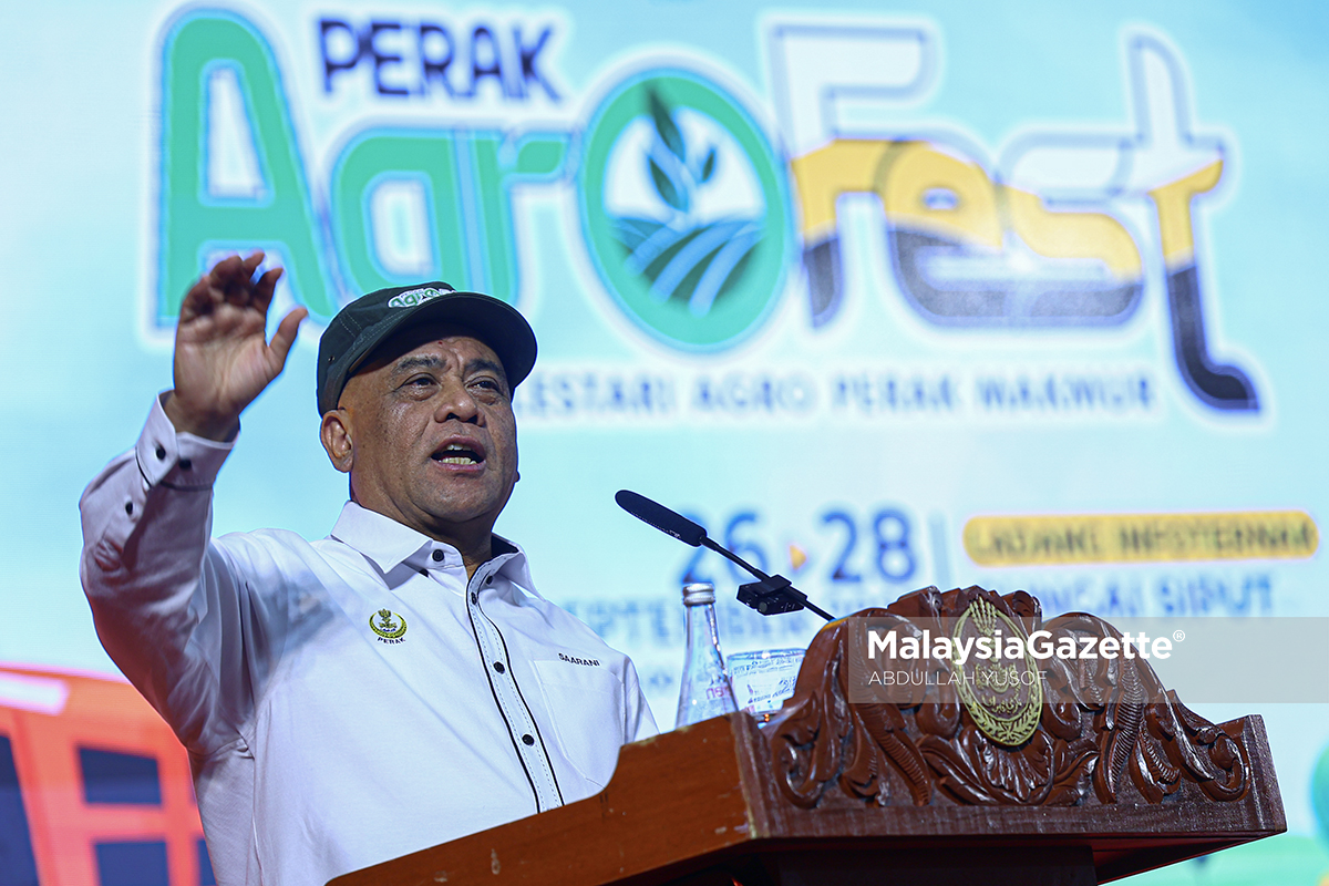 Pertanian Perak tidak dipinggir Saarani Mohamad, Negeri Industri Perak, Perak Agrofest 2025, Ekonomi Perak, Industri dan pertanian, Projek mega Perak, Sungai Siput
