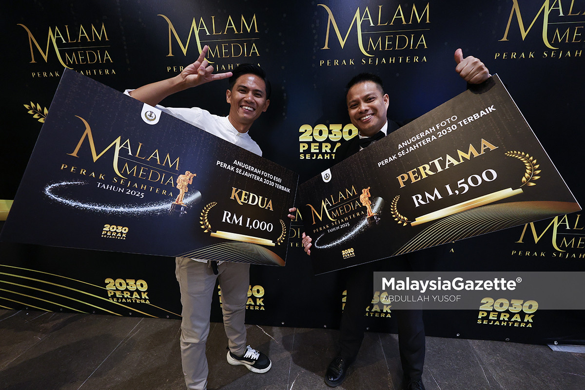 MG Perak raih enam Anugerah Malam Media Perak Sejahtera 2030 Malaysia Gazette Perak Malam Media Perak Sejahtera 2025, Anugerah Media Perak 2025, kejayaan MG Perak enam anugerah, Saarani Mohamad sampaikan anugerah media, Perak Sejahtera 2030 media