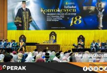 MGPerak: Sultan Nazrin Berkenan Berangkat Ke Istiadat Konvokesyen USAS Ke-18