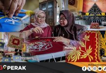 MGPerak: 48 Tahun Menekat Kaedah Tradisional, Mak Zah Adiguru Tekatan Benang Emas