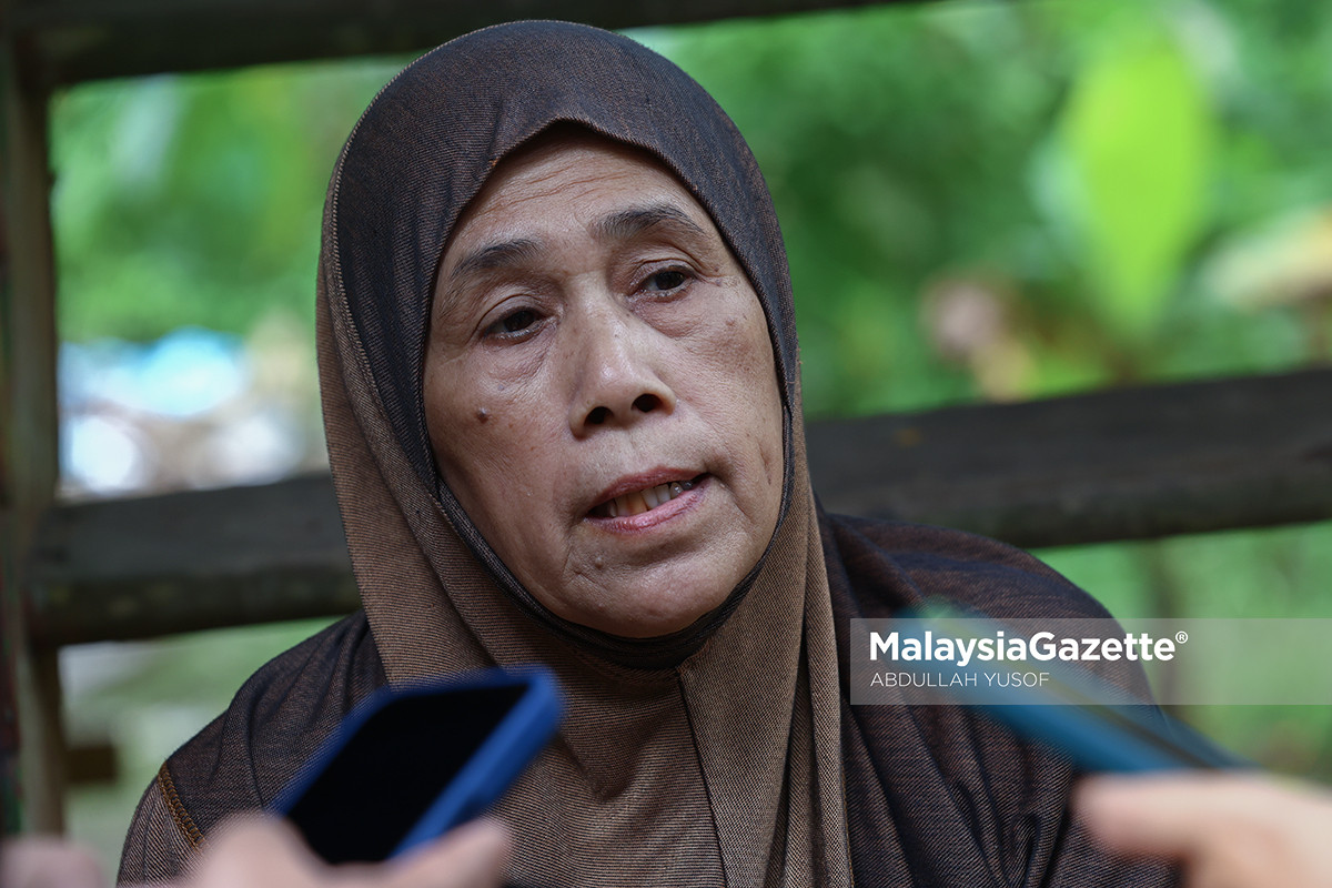 wanita warga emas jaga suami sakit kronik dan anak OKU warga emas cekal jaga keluarga suami hidap penyakit paru-paru kronik anak OKU sindrom Down bantuan kebajikan di Padang Rengas kisah keluarga miskin Perak