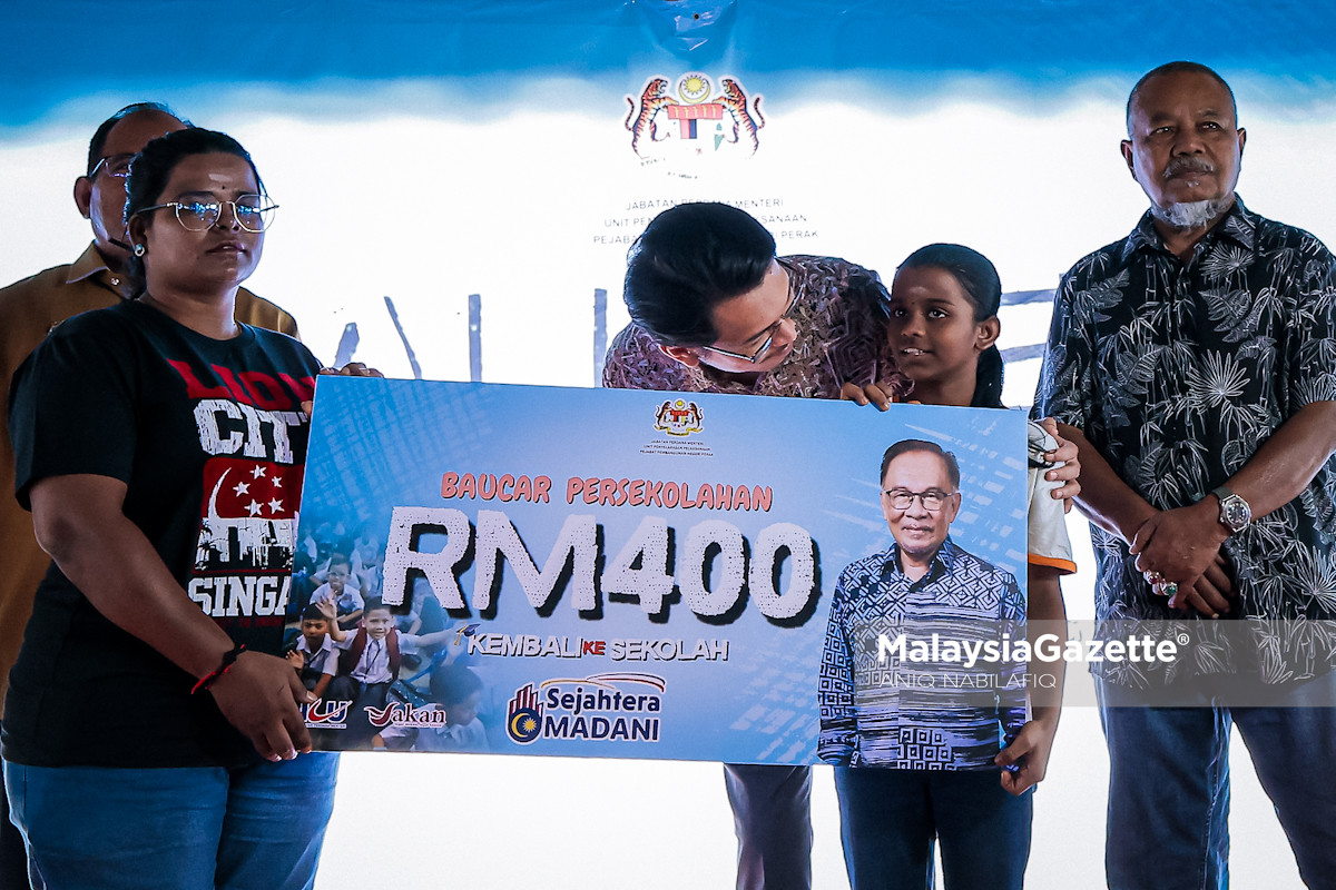 baucar kelengkapan persekolahan RM400 Perak Program Kembali Ke Sekolah 2026 keluarga miskin Perak bantuan persekolahan MADANI penerima eKasih Sejahtera MADANI