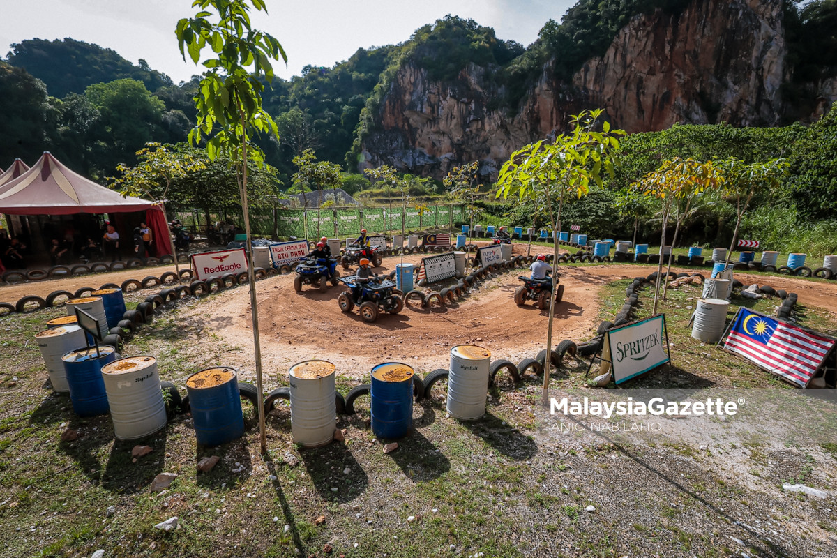 ATV dan rock climbing Tasik Cermin Tasik Cermin Ipoh, aktiviti lasak Perak, pelancongan Lembah Kinta, adventure tourism Ipoh, ATV Tasik Cermin, rock climbing batu kapur Perak, pelancongan alam semula jadi