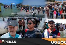 MGPerak: Pelancong Antara Yang Teruja Berjalan Kaki Harungi Laut Terbelah Di Pulau Pangkor