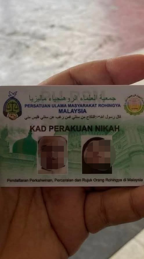 Kad perakuan nikah persatuan ulama Rohingya tidak diiktiraf - JAIPk