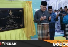 MGPerak: Sultan Perak Berkenan Rasmi Masjid An-Nur Gua Permai, Kem Syed Putra