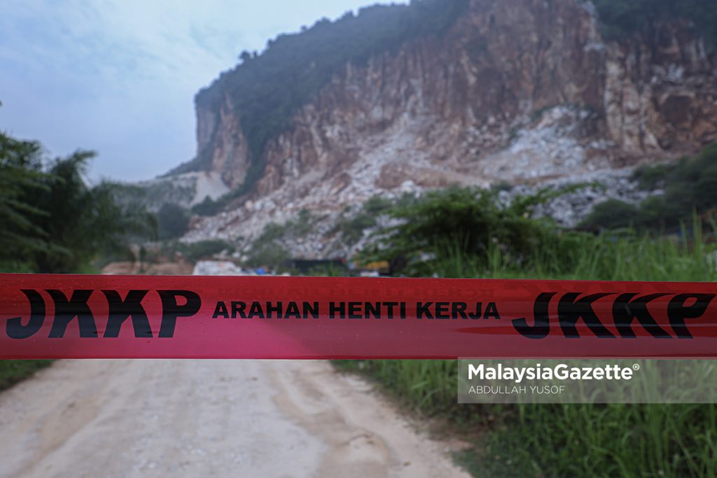 Pemandu lori maut dihempap batu: JKKP Perak arah operasi kuari henti sementara