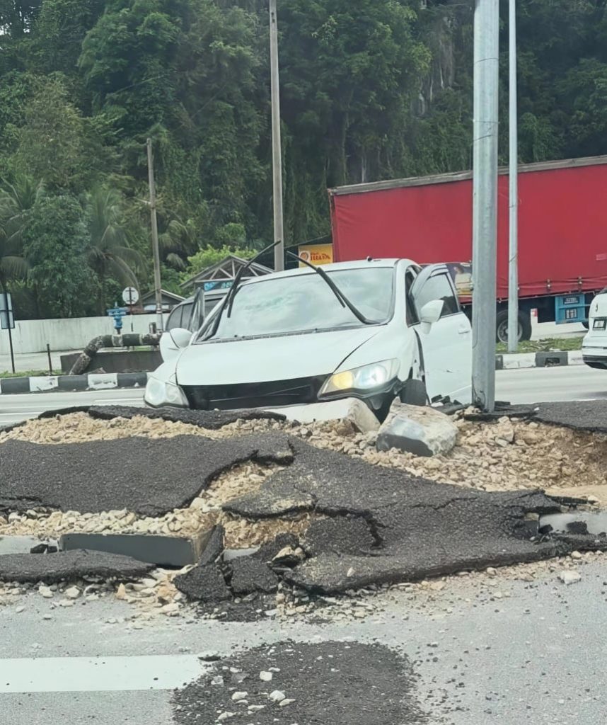 Lari SJR, pemandu positif dadah rempuh polis trafik